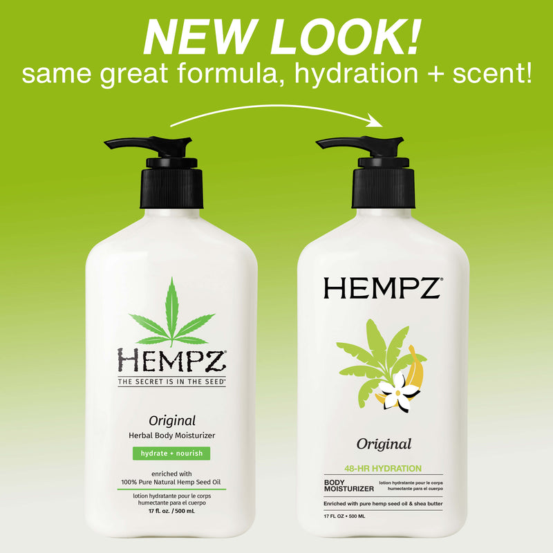 Hempz Original Moisturizing Body Lotion with Floral/Banana Scent