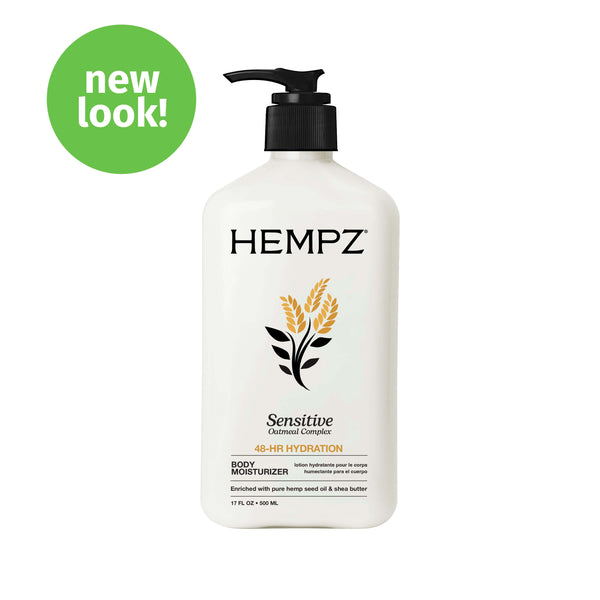Hempz Sensitive Skin Body Moisturizing Lotion with Exclusive Calming Oatmeal Complex