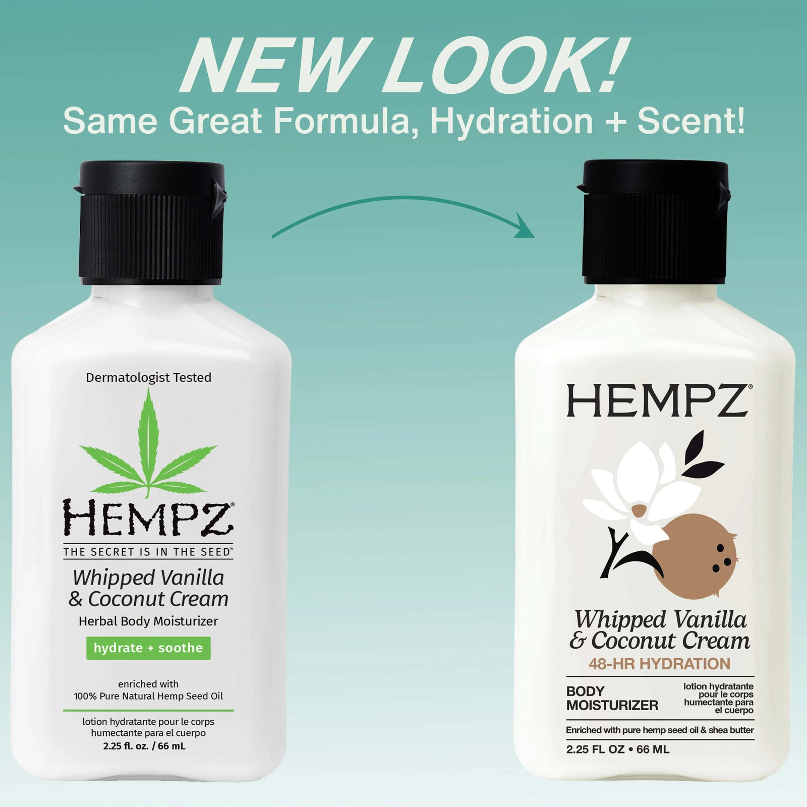 Hempz Travel-Size Whipped Vanilla & Coconut Cream Moisturizing