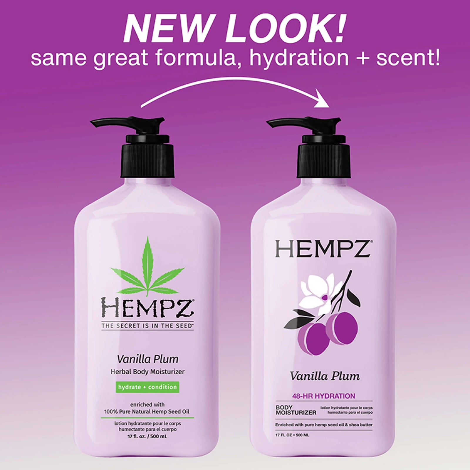 Hempz Vanilla Plum Moisturizing Body Lotion