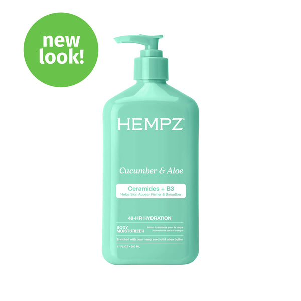 Hempz Beauty Actives Cucumber & Aloe Body Moisturizing Lotion with Ceramides + B3