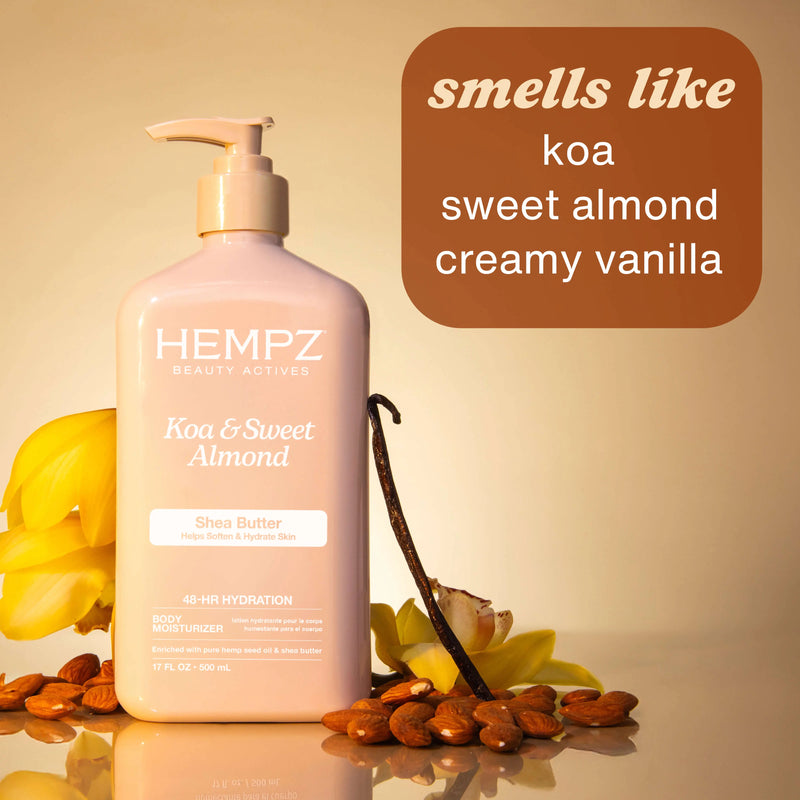 Hempz Beauty Actives Koa & Sweet Almond Moisturizing Body Lotion