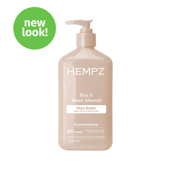 Hempz Beauty Actives Koa & Sweet Almond Smoothing Body Moisturizing Lotion with Shea Butter
