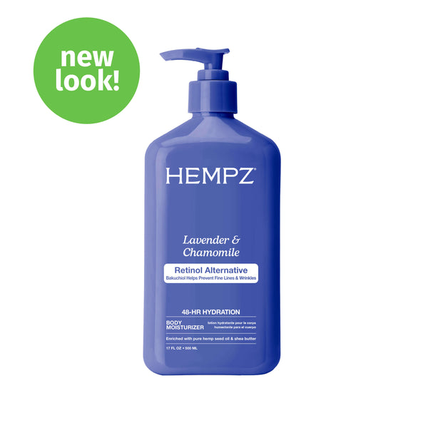 Hempz Beauty Actives Lavender & Chamomile Body Moisturizing Lotion with Retinol Alternative