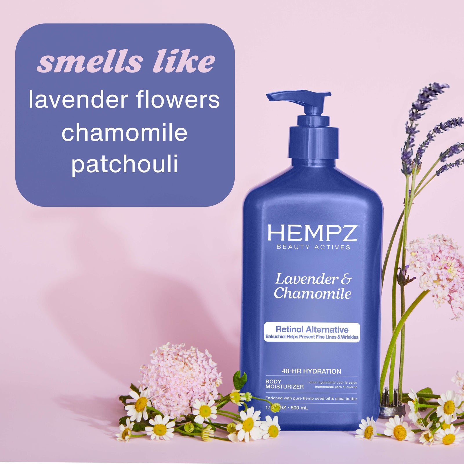 Hempz Beauty Actives Lavender & Chamomile Moisturizing Body Lotion