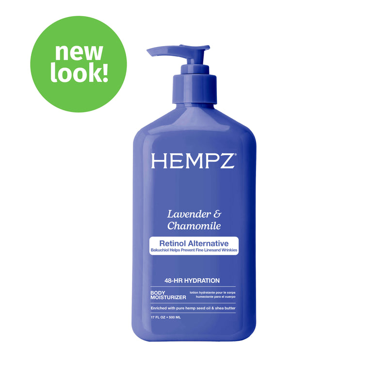 Hempz Beauty Actives Lavender & Chamomile Body Moisturizing Lotion with Retinol Alternative