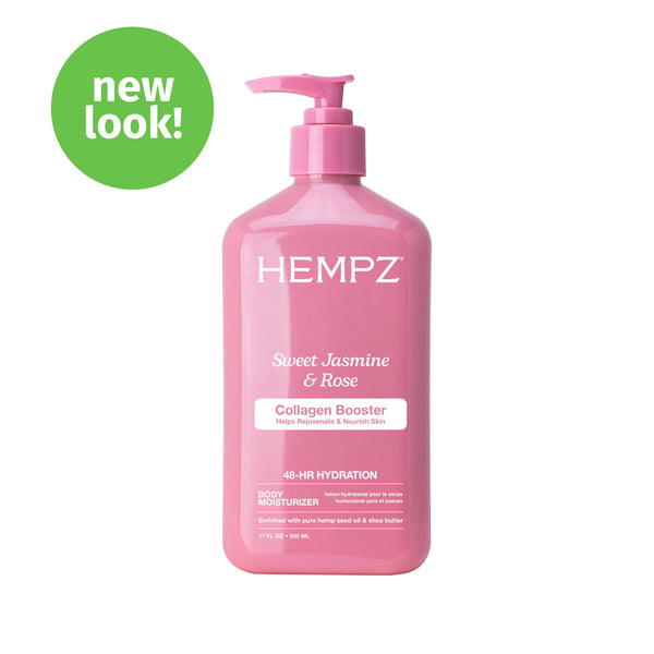 Hempz Beauty Actives Sweet Jasmine & Rose Body Moisturizing Lotion with Collagen Booster