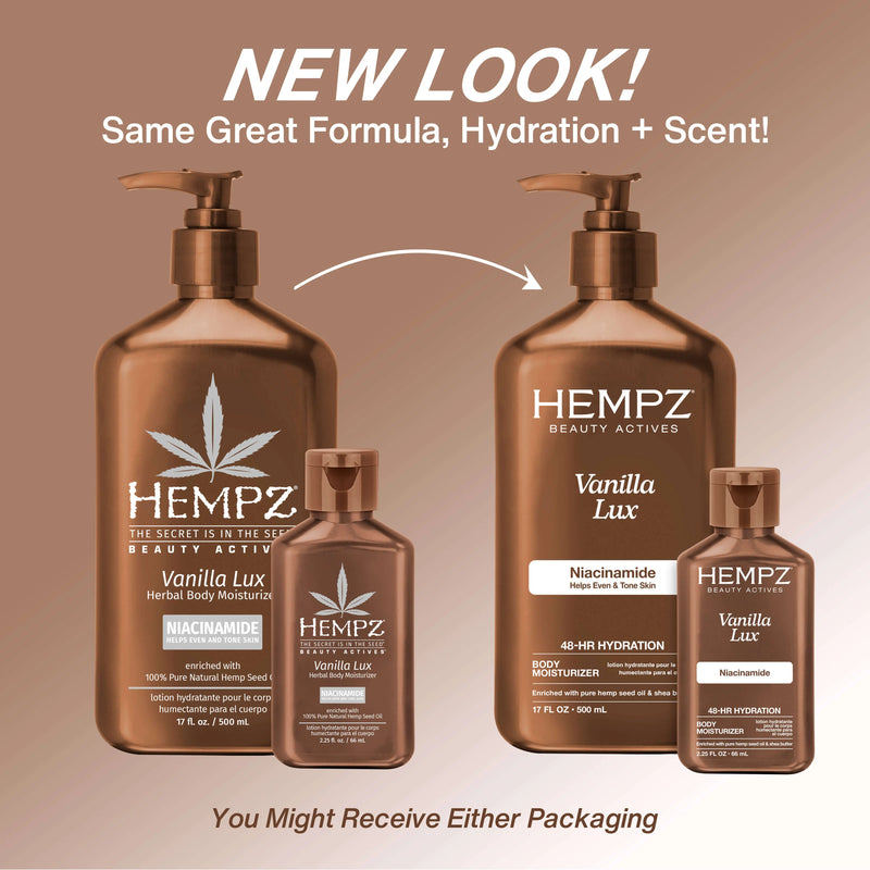 Hempz Travel-Size Beauty Actives Vanilla Lux Moisturizing Body