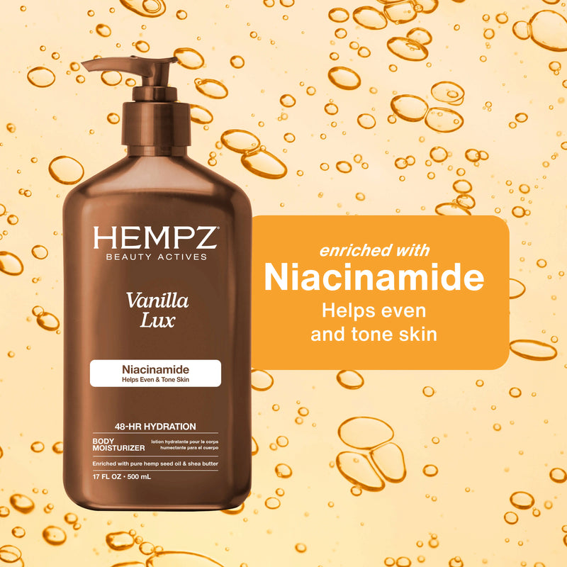 Beauty Actives Vanilla Lux Moisturizing Body Lotion with Niacinamide