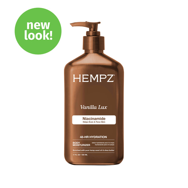 Hempz Beauty Actives Vanilla Lux Body Moisturizing Lotion with Niacinamide