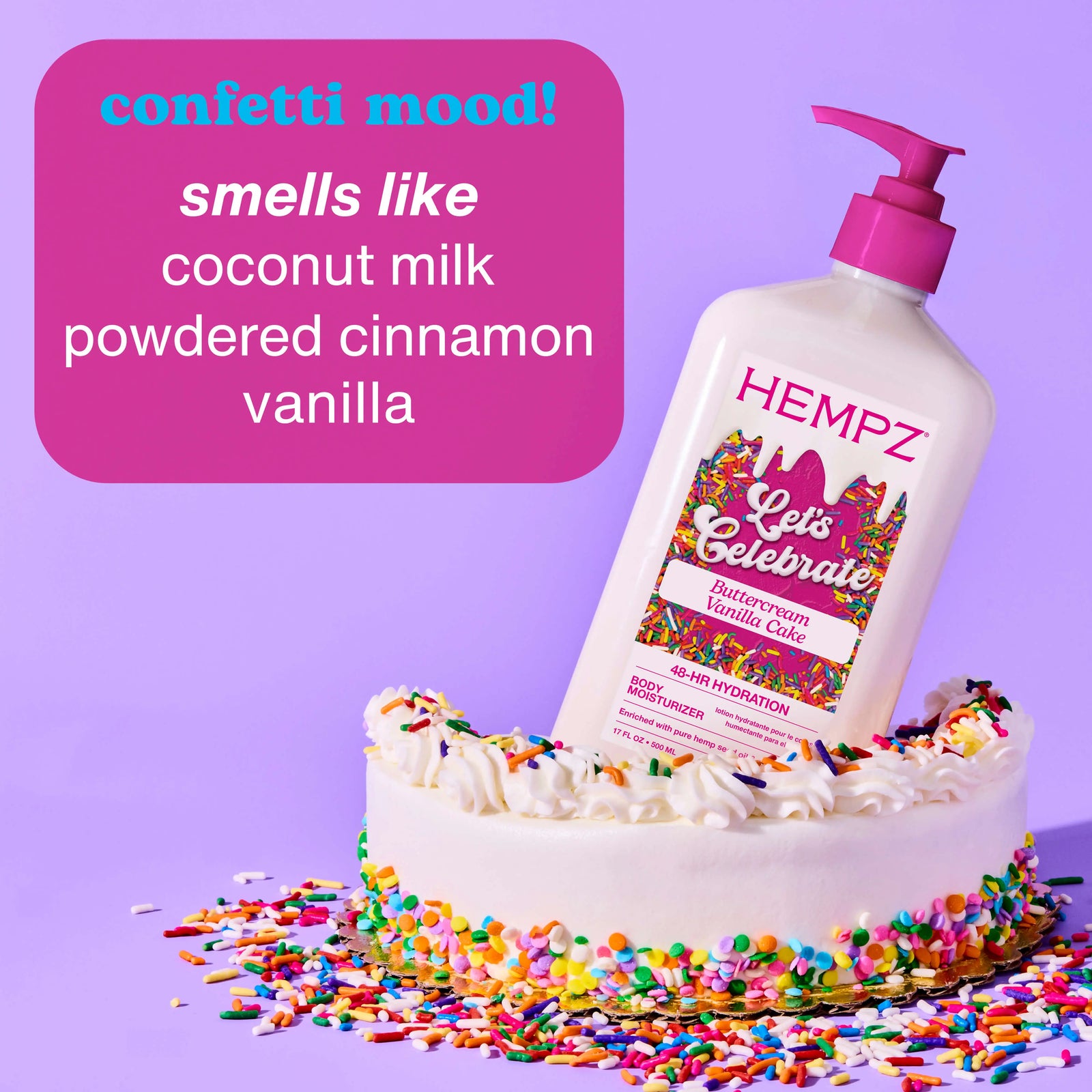 Hempz Travel-Size Let's Celebrate Buttercream Vanilla Cake