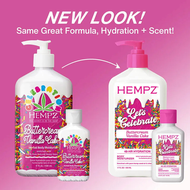 Hempz Travel-Size Let's Celebrate Buttercream Vanilla Cake