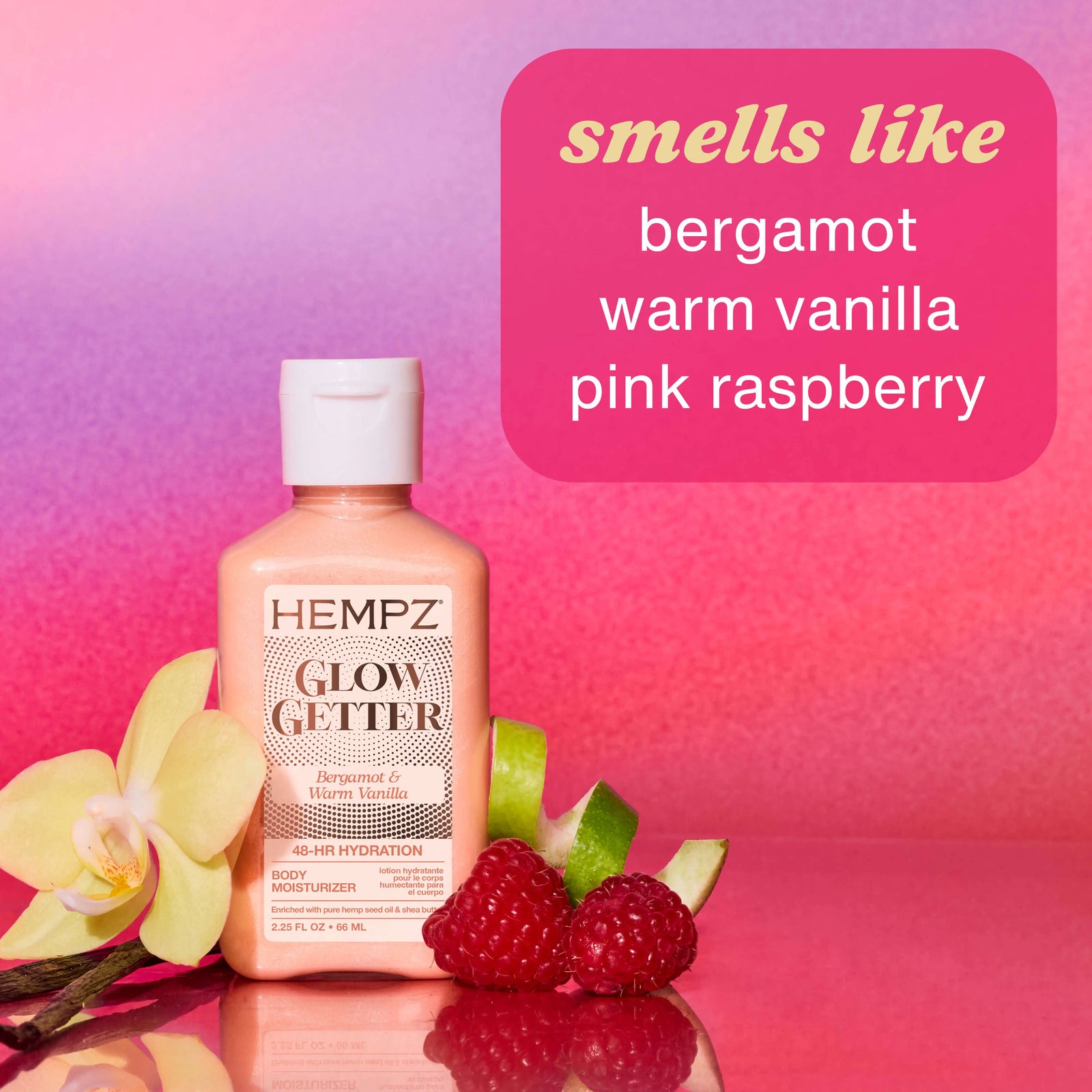 Hempz Travel-Size Glow Getter Moisturizing Body Lotion with Shimmer