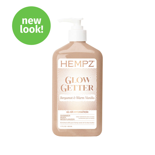Hempz Hempz Glow Getter Shimmer Moisturizing Body Lotion with Bergamot & Warm Vanilla Scent