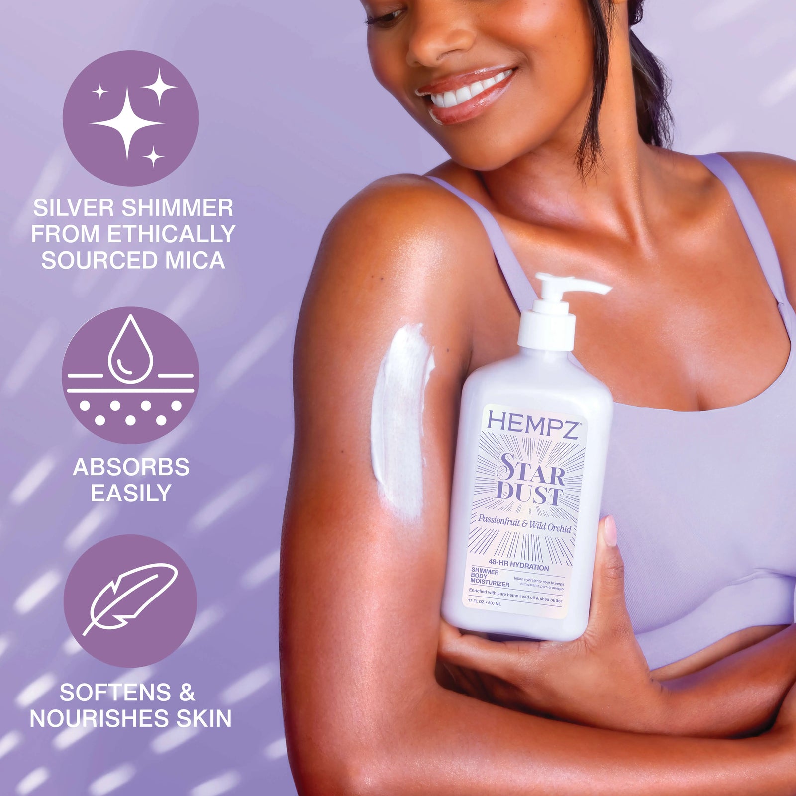 Hempz Travel-Size Star Dust Moisturizing Body Lotion with Shimmer