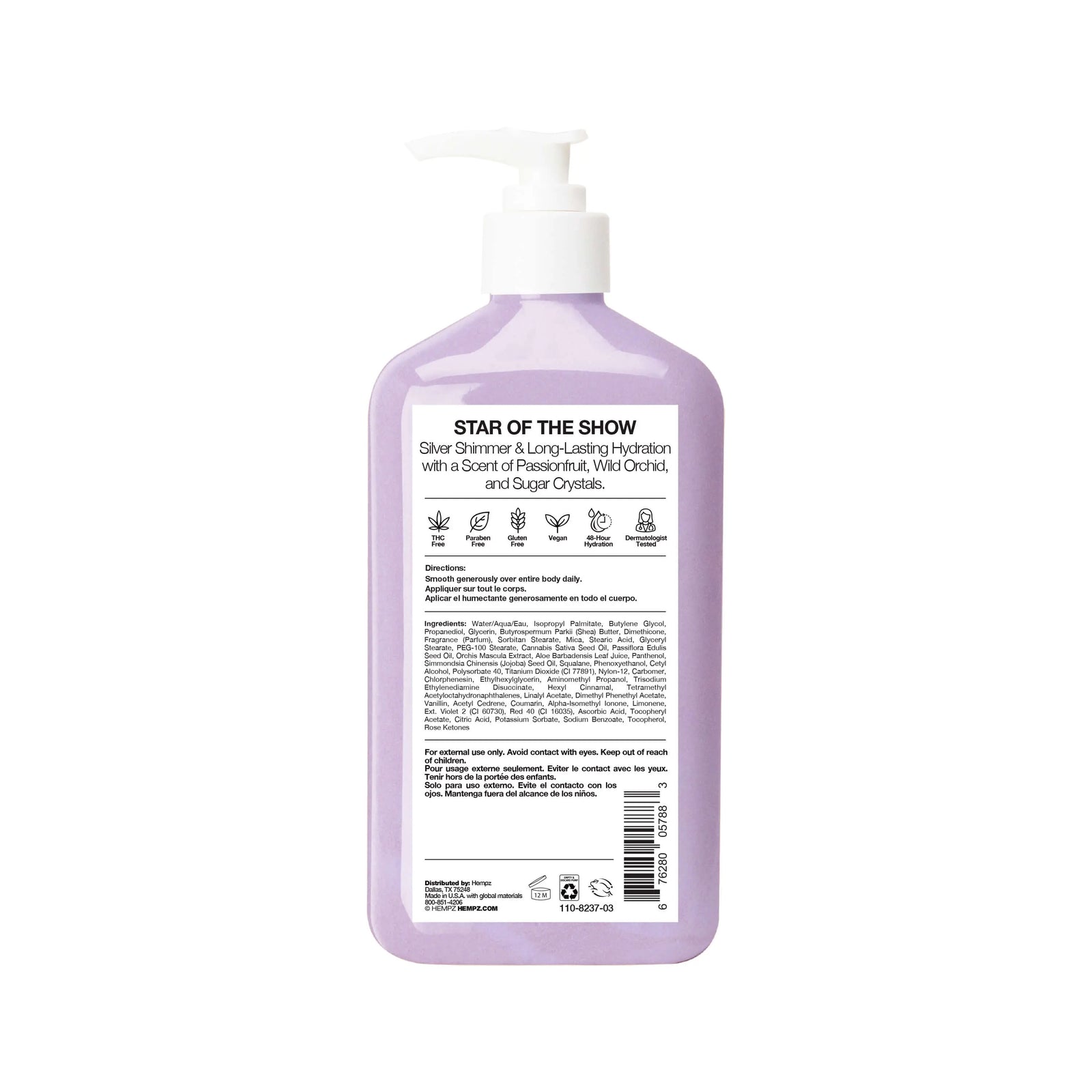 Hempz Star Dust Moisturizing Body Lotion with Shimmer