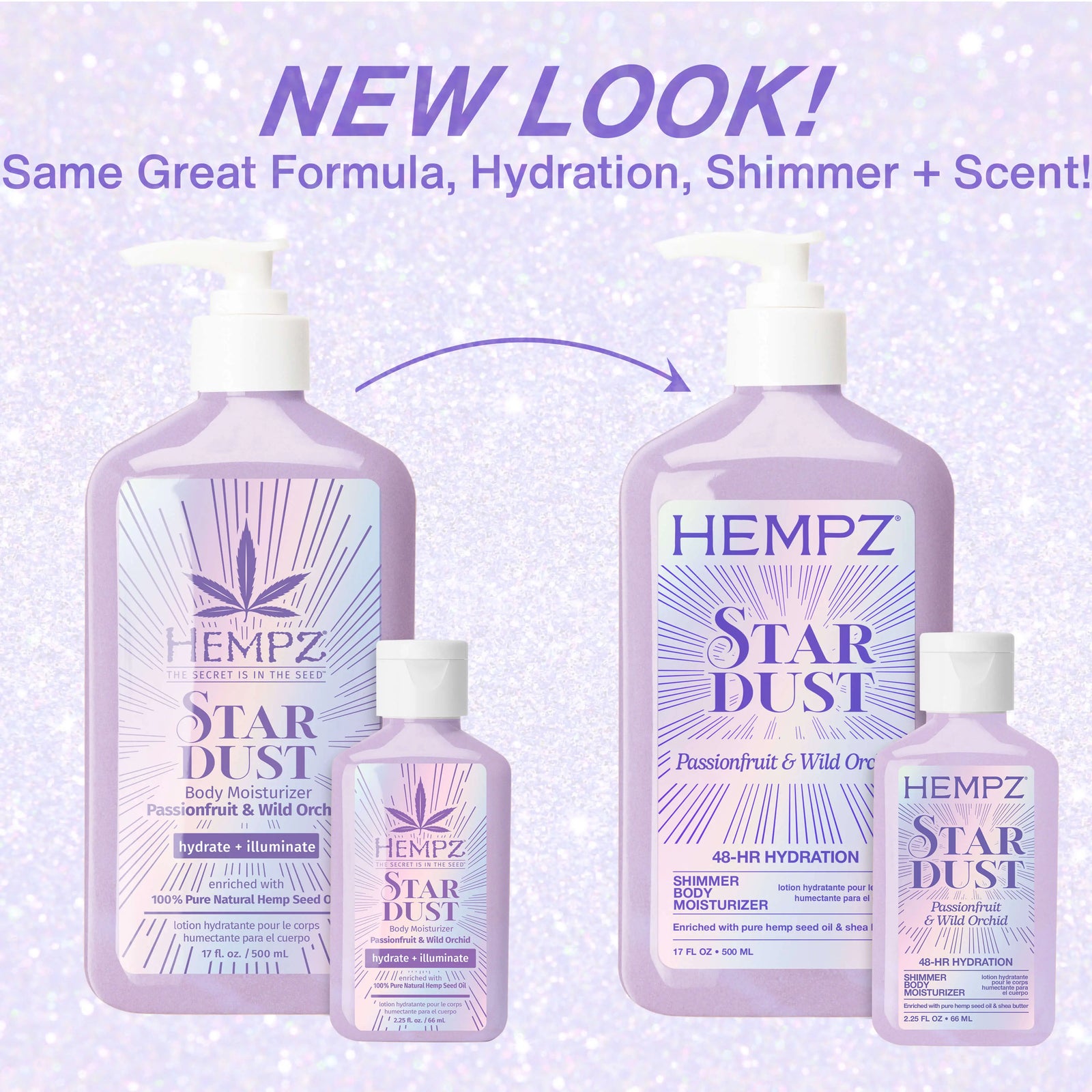 Hempz Star Dust Moisturizing Body Lotion with Shimmer