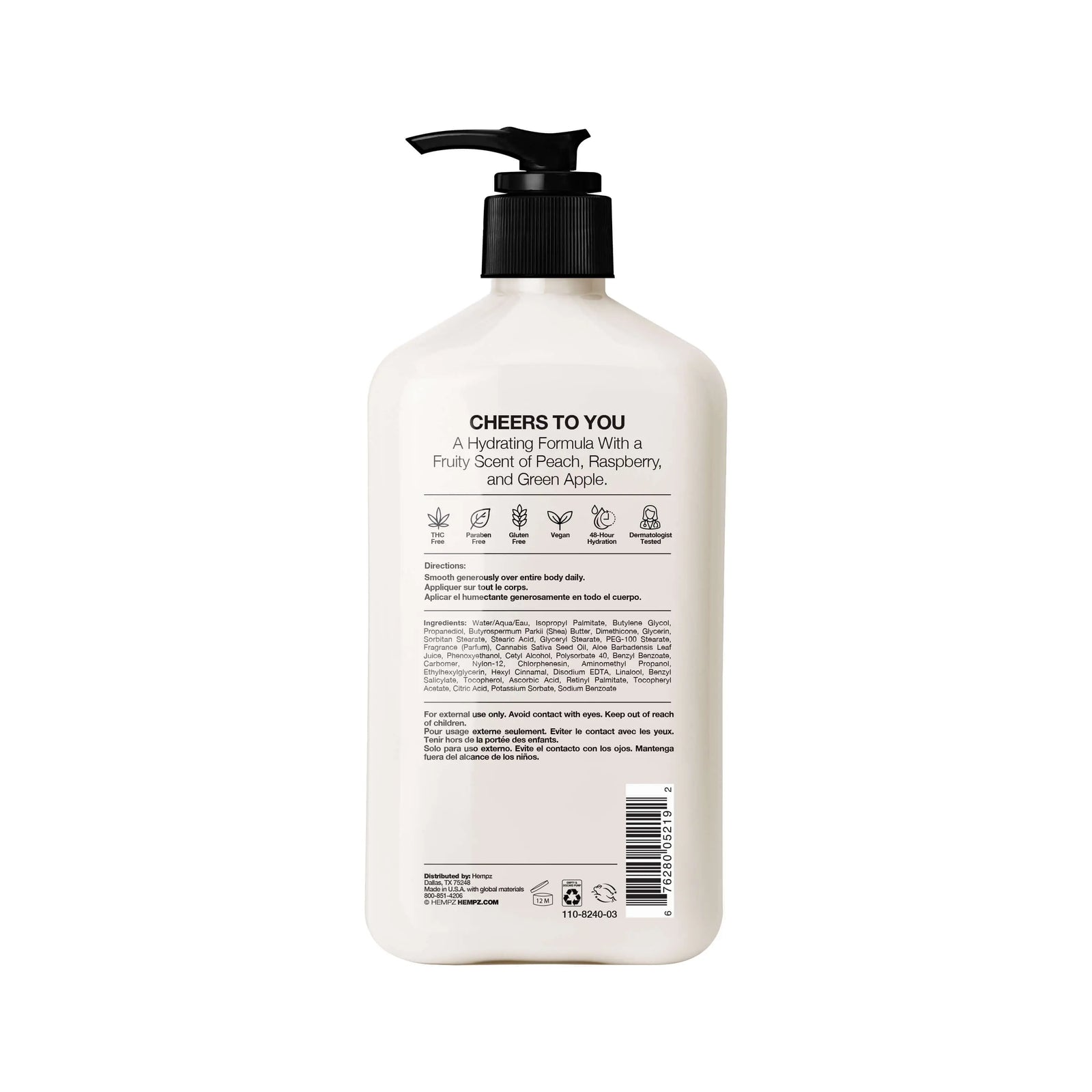 Hempz Peach Raspberry Bellini Moisturizing Body Lotion