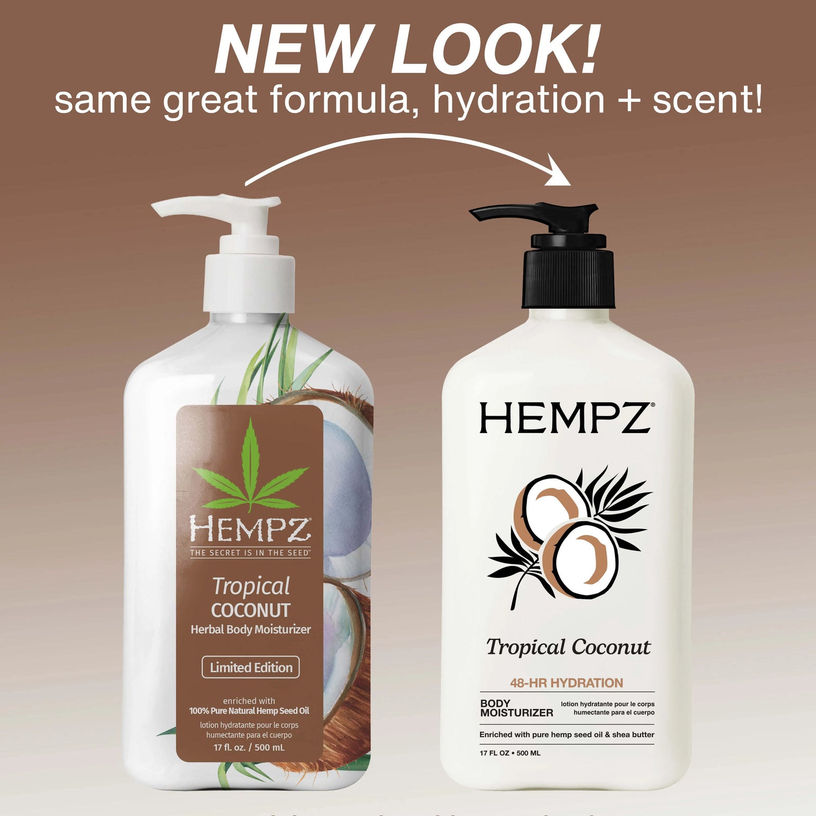 hempz white gardenia & coconut palm Hempz Limited Edition Tropical Coconut Herbal Body Moisturizer