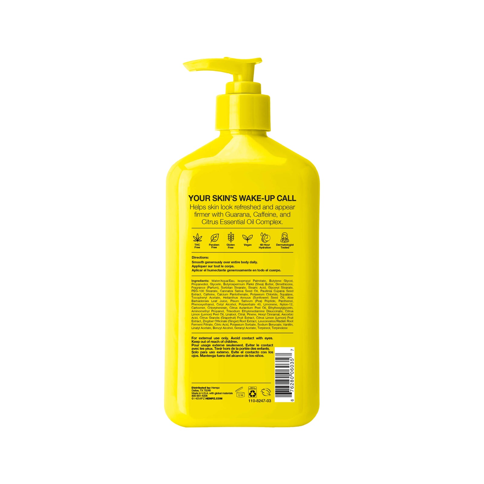 Hempz Beauty Actives Citrus Sunrise Moisturizing Body Lotion with