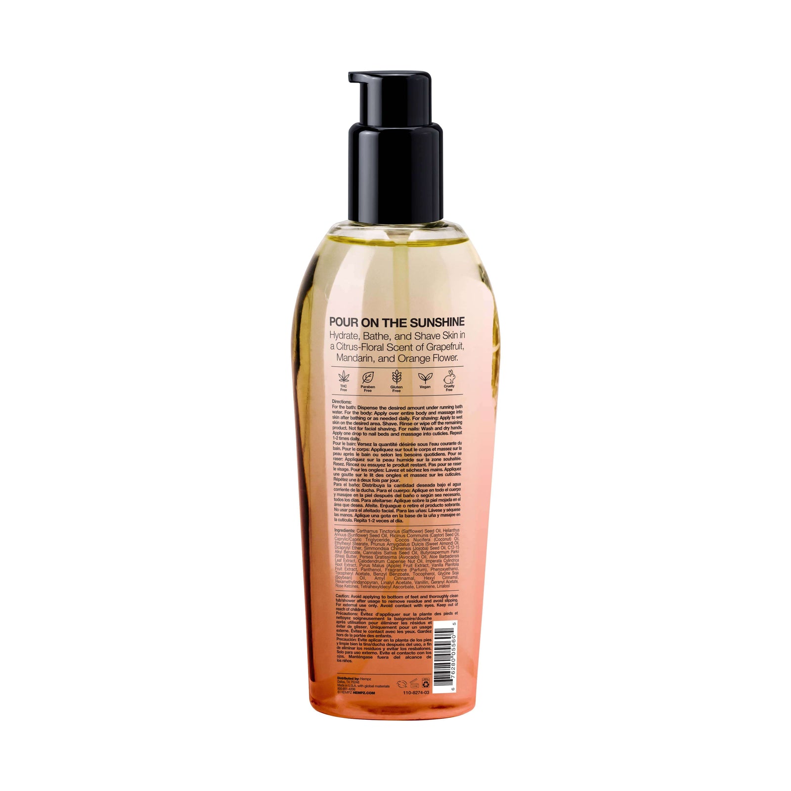 XAMPAGNE限定 body oil Hempz Sweet Pineapple & Honey Melon Multi-Purpose Body Oil