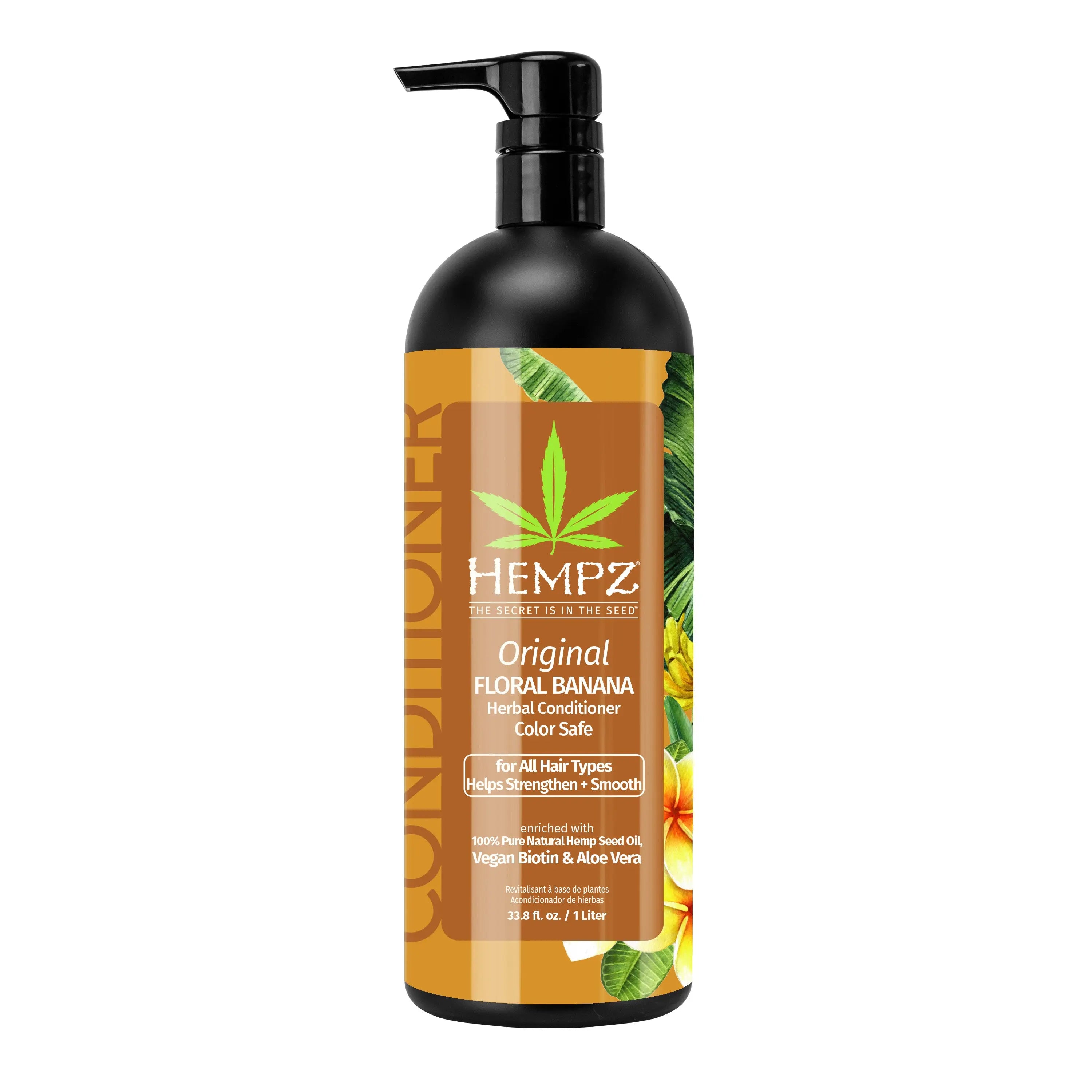 Hempz Original Floral Banana Herbal Conditioner with Vegan Biotin
