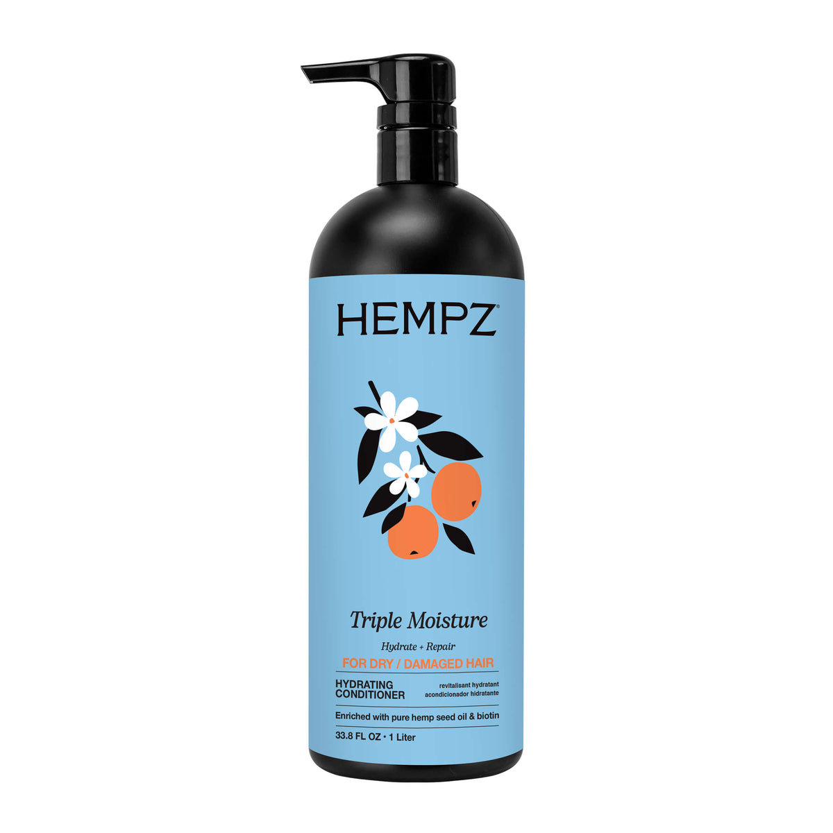 Hempz Triple Moisture Fresh Citrus Haircare with Vegan Biotin +