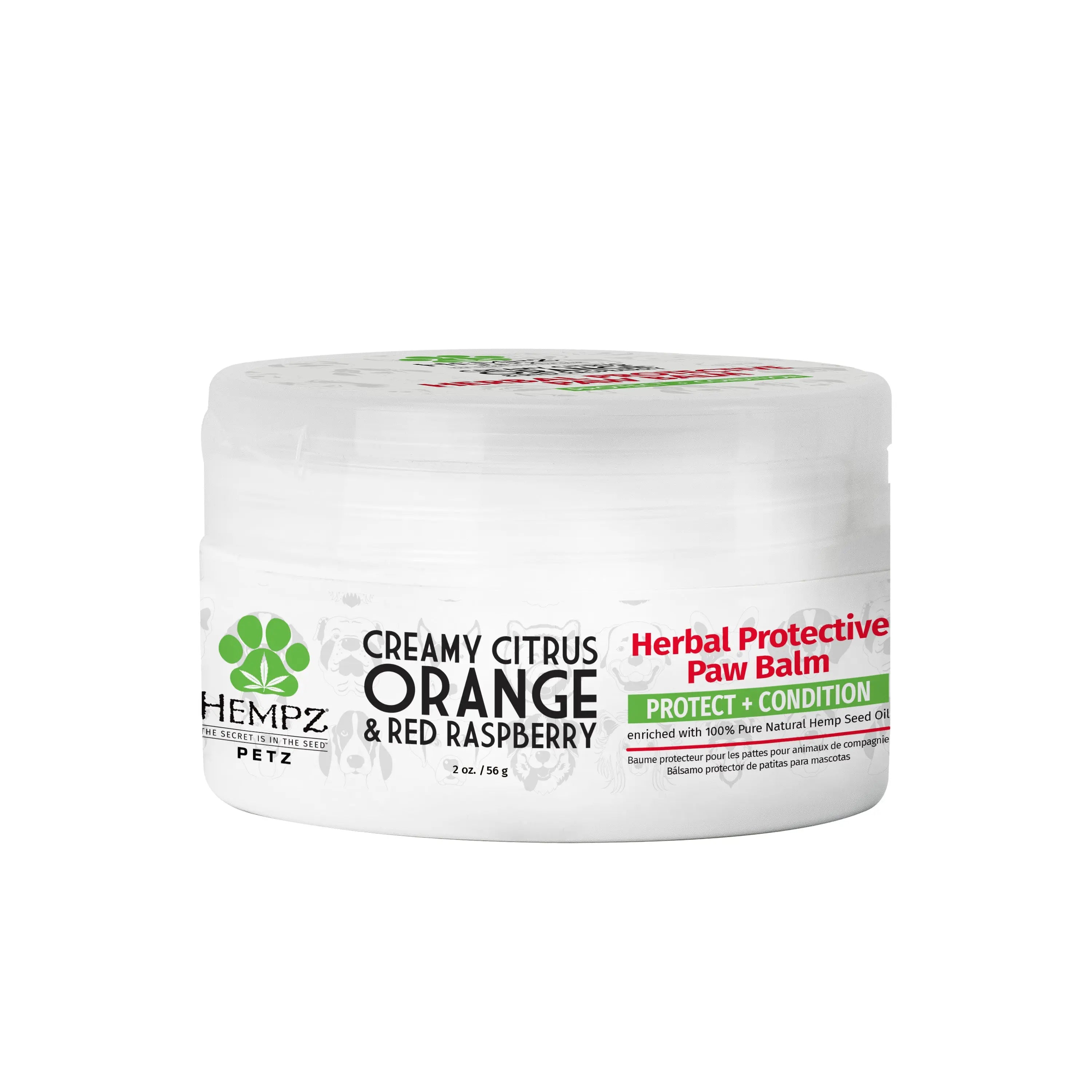Hempz Petz Creamy Citrus Orange & Red Raspberry Herbal Protective Paw Balm