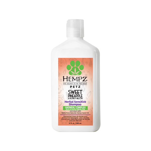 Hempz Petz Sweet Pineapple & Honey Melon Herbal Sensitive Shampoo for Dogs