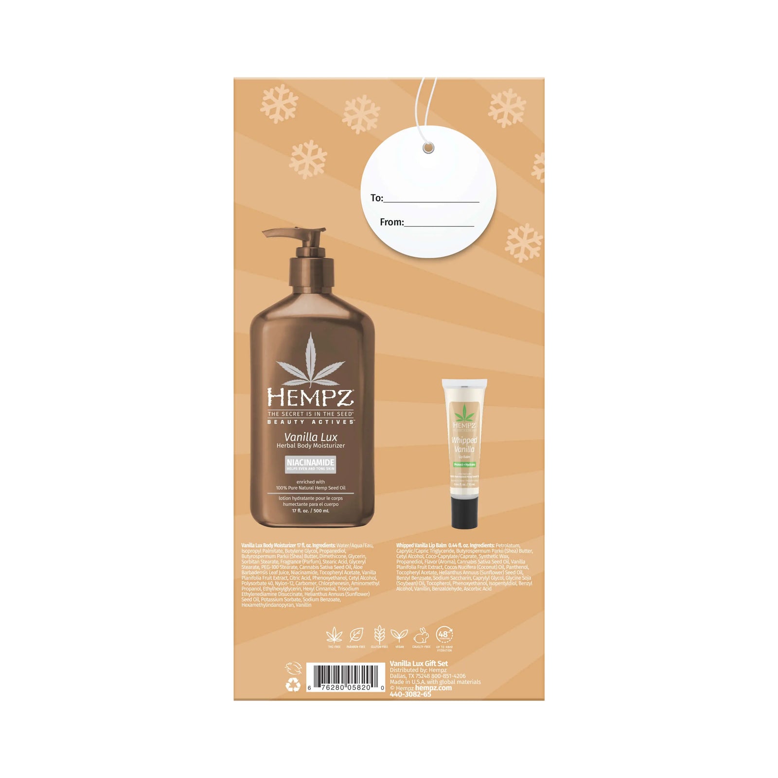 Winter Hydration Vanilla Lotion & Lip Balm Gift Set
