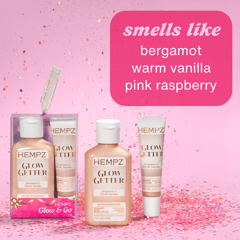 Glow & Go Glow Getter Moisturizing Shimmer Mini Lotion & Lip Balm Gift