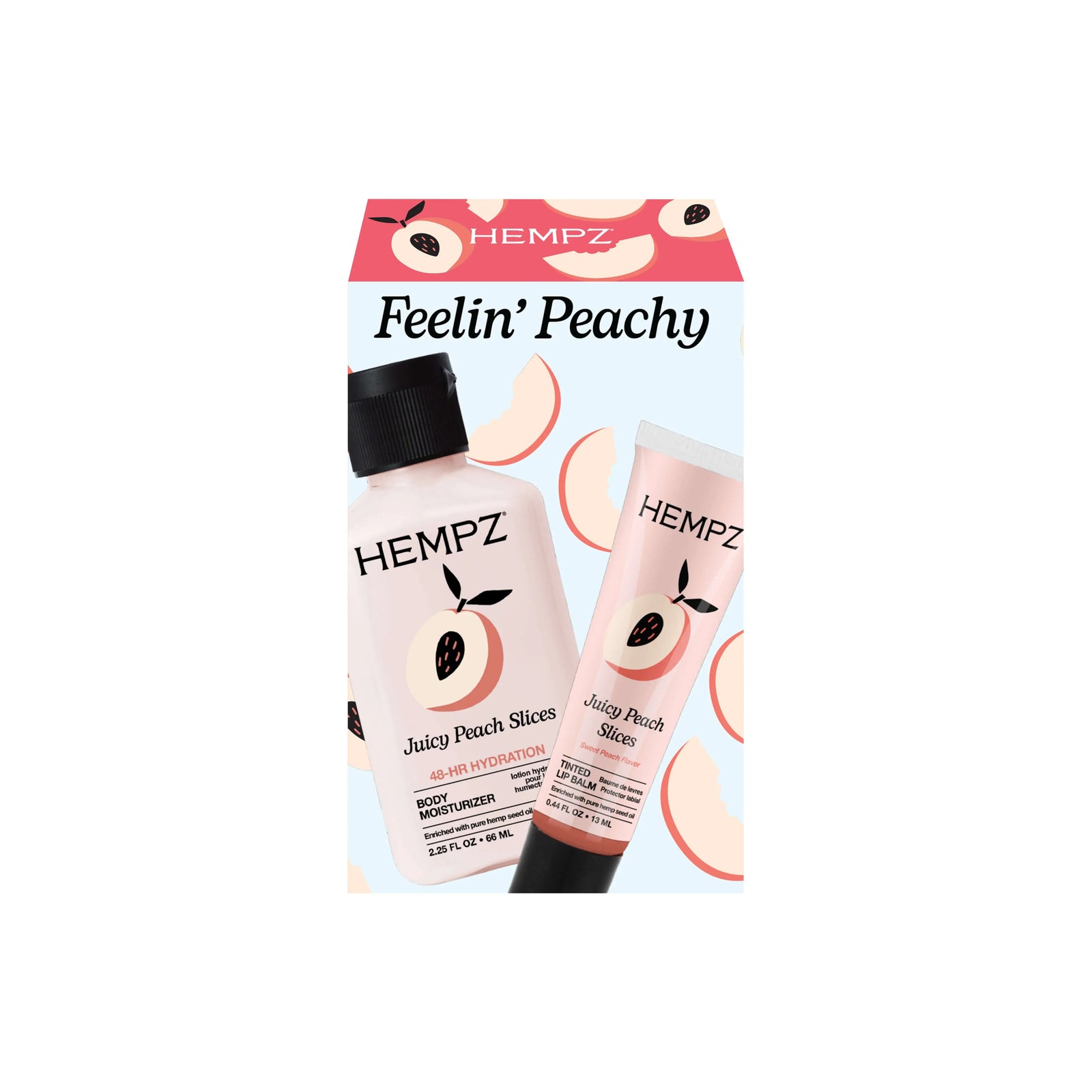 Hempz Feelin' Peachy Mini Lotion & Lip Balm Set