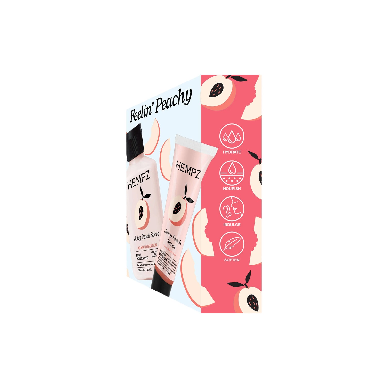 Hempz Feelin' Peachy Mini Lotion & Lip Balm Set