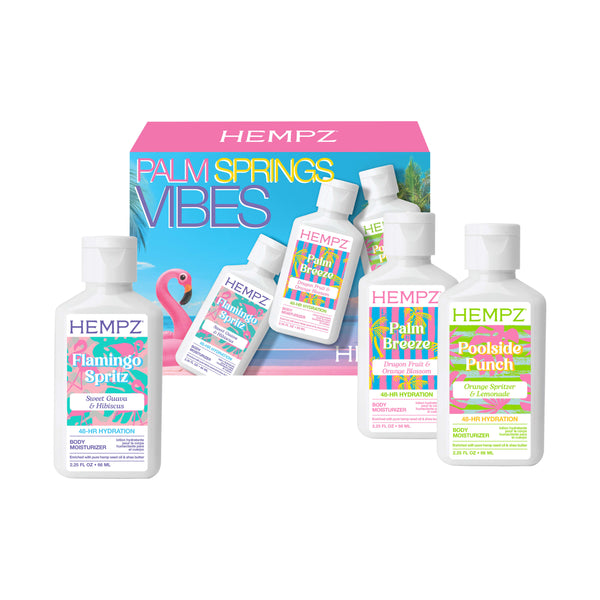 Hempz Palm Springs Vibes Mini Set on white background