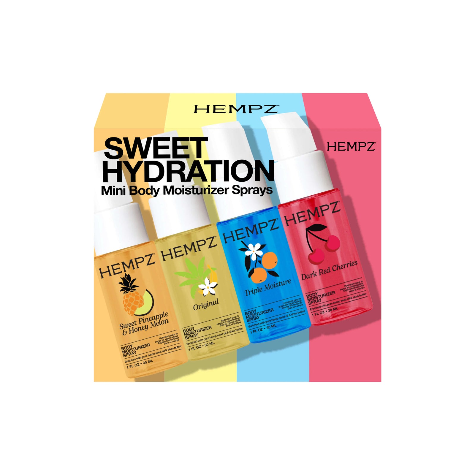 3点セット　ファイトシンクリーム　フィニッシュローション Hempz Sweet Hydration Mini Moisturizing Body Fragrance Spray Kit