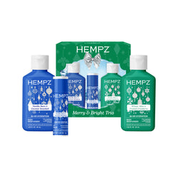 Merry & Bright Mini Moisturizing Holiday Body Lotions & Lip Balm Gift