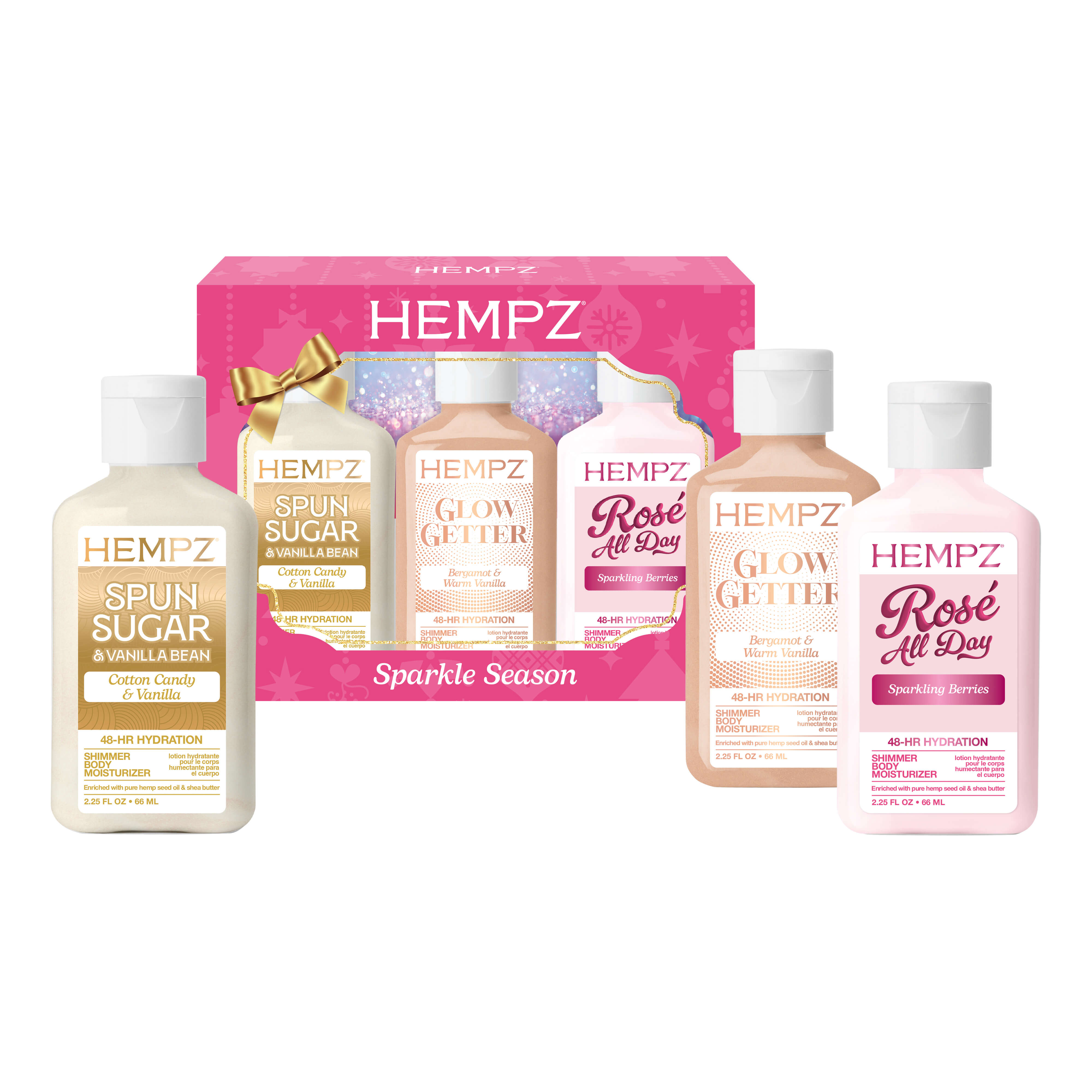 kyas hamie sparkle lotion(キャシャ) Sparkle Season Mini Shimmer Moisturizing Body Lotion Gift Set