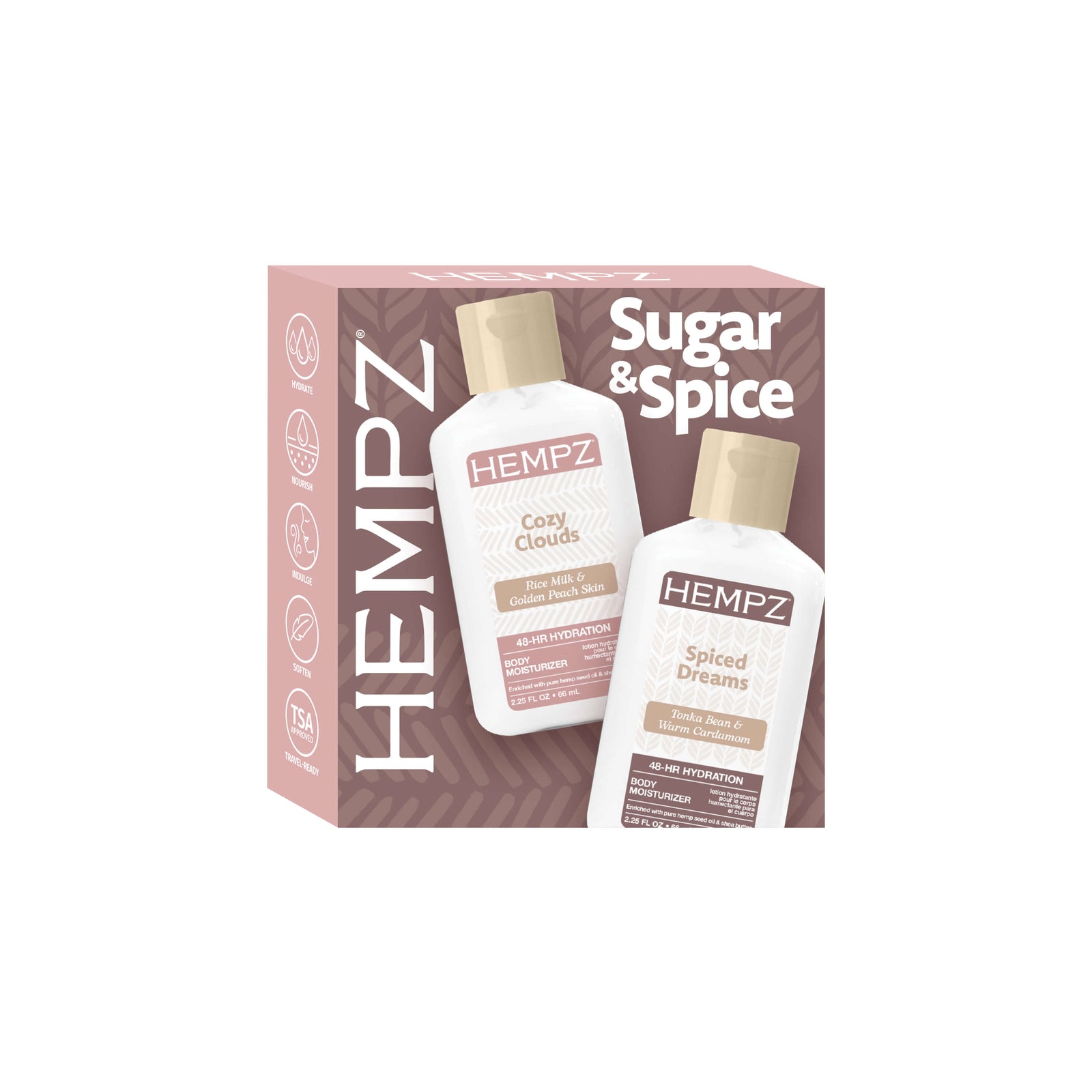 egas hamie sparkle lotion 2本セット Hempz Sugar & Spice Mini Moisturizing Body Lotion Kit