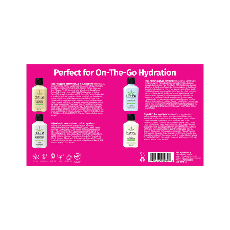 Mini Hydration Moisturizing Lotions Gift Set