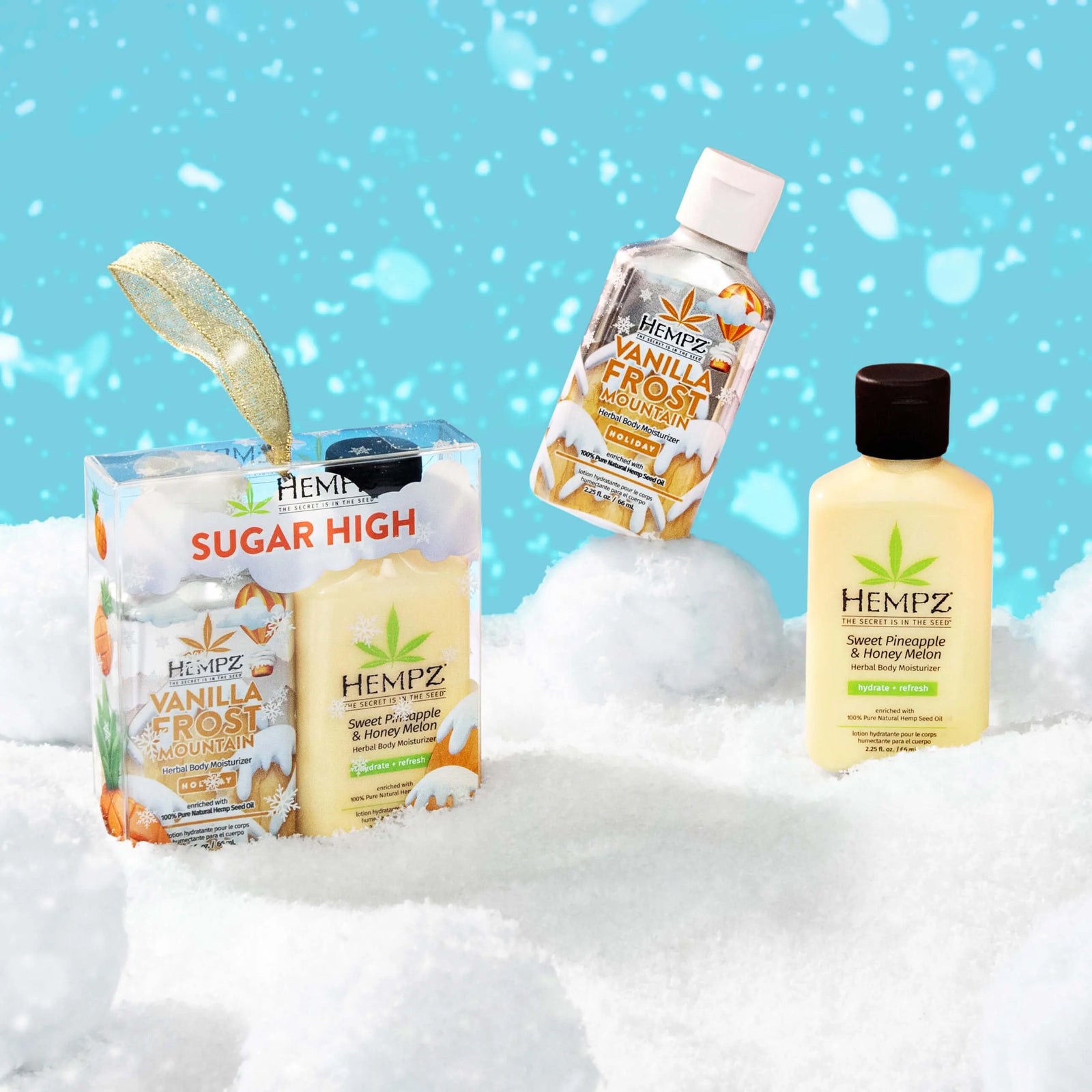 Hempz Sugar High Mini Moisturizers Set