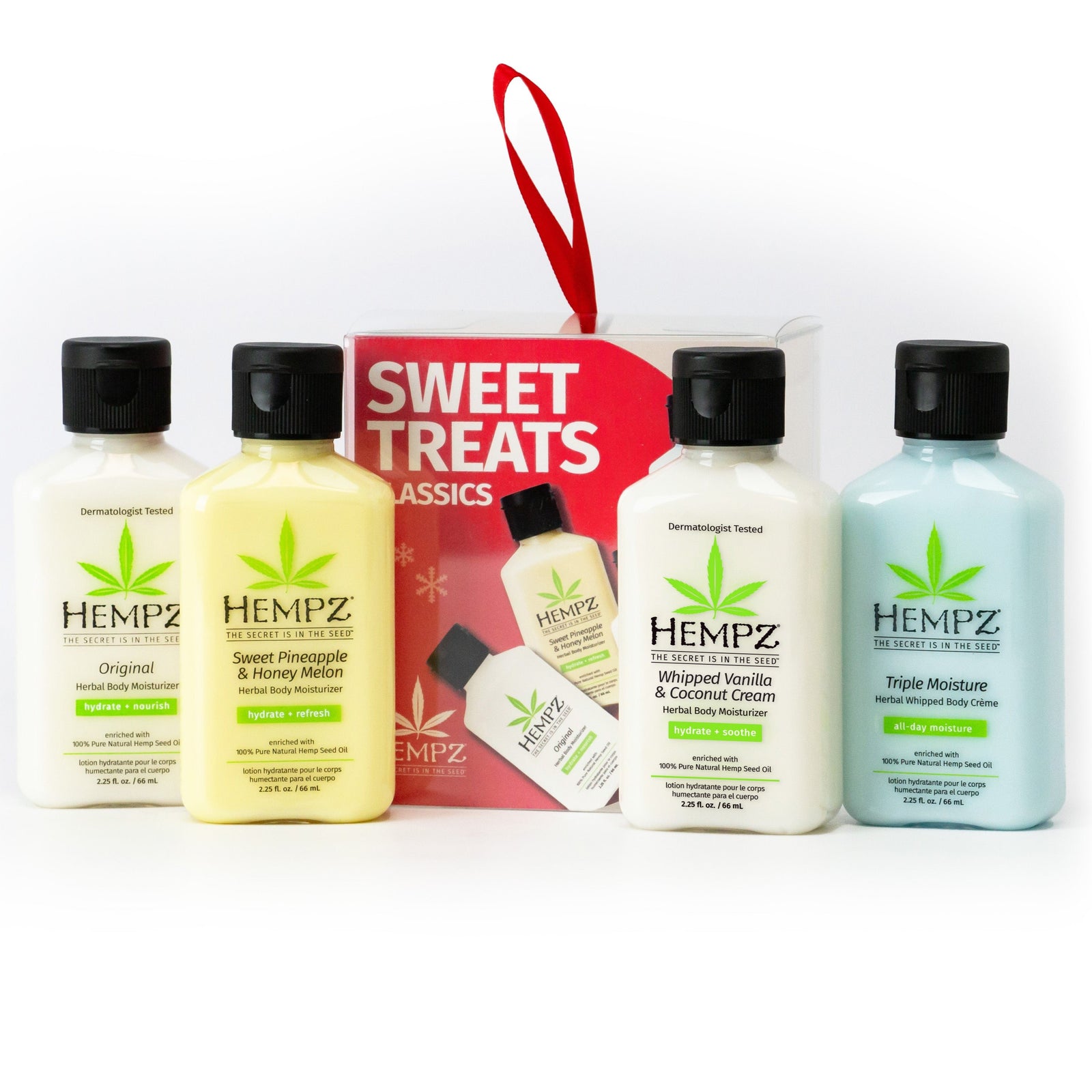 Hempz Sweet Treat Classics Mini Moisturizer Gift Set with four