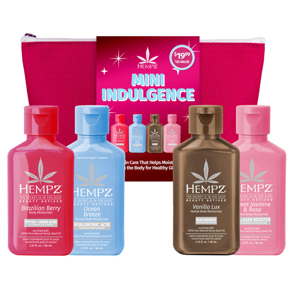 Hempz Mini Indulgence Beauty Actives Moisturizing Lotion Gift Set