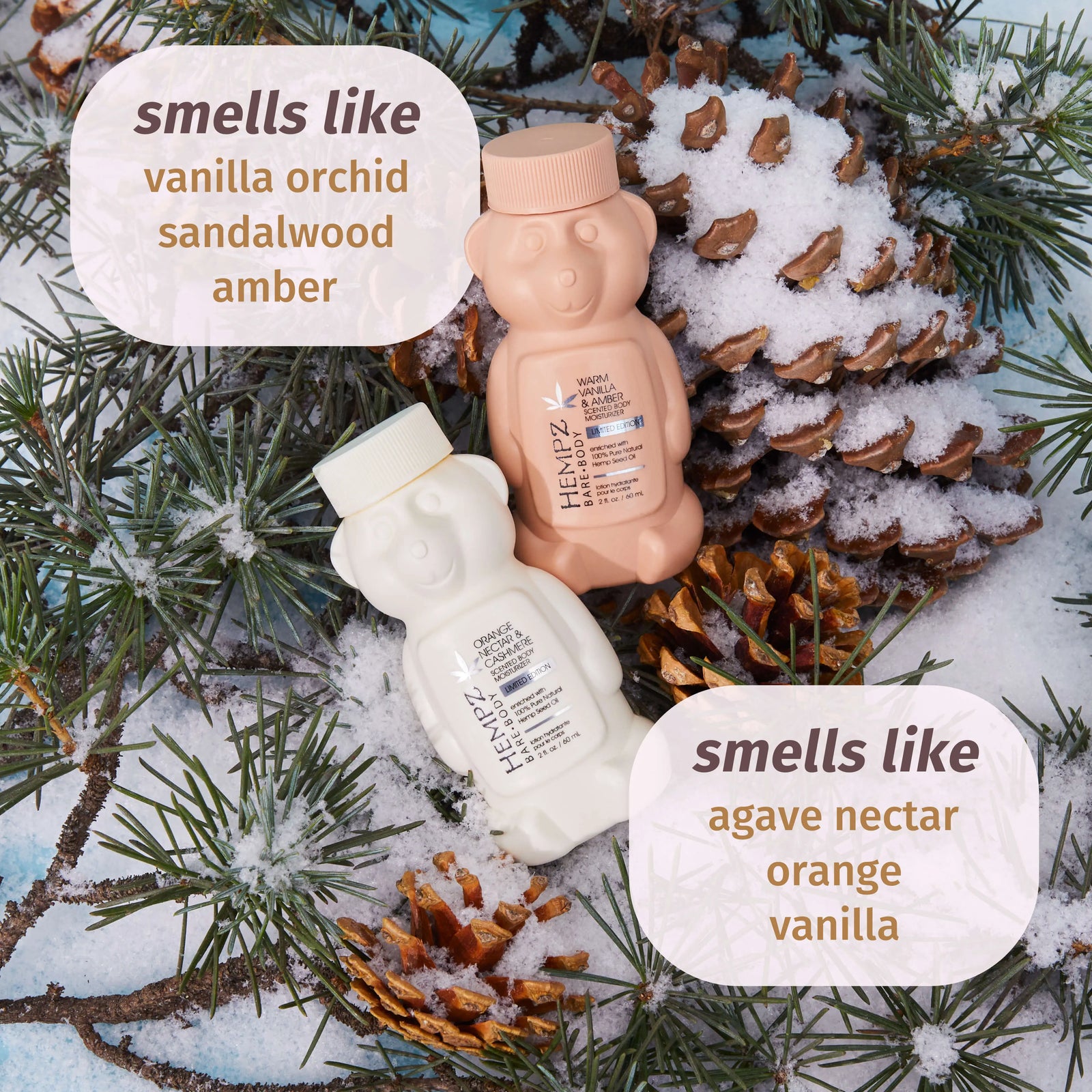 Hempz Beary Bliss Travel-Size Herbal Body Moisturizing Lotion Set