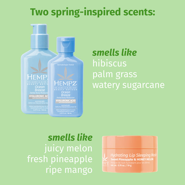 Two spring-inspired scents: Ocean Breeze, Sweet Pineapple & Honey Melon