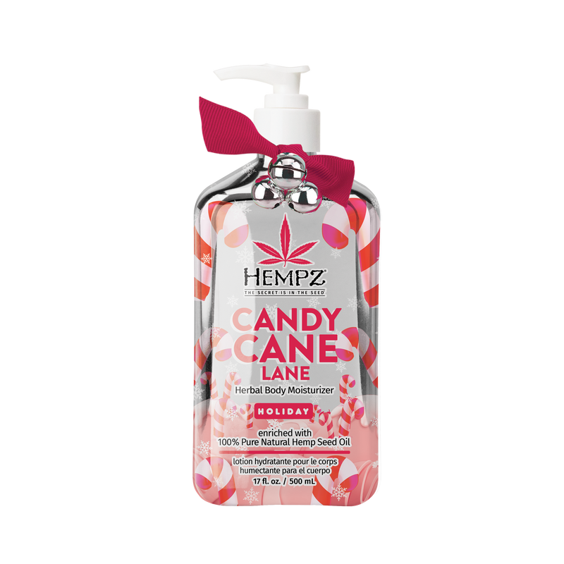 Hempz Candy Cane Lane Herbal Body Moisturizing Lotion for Dry Skin