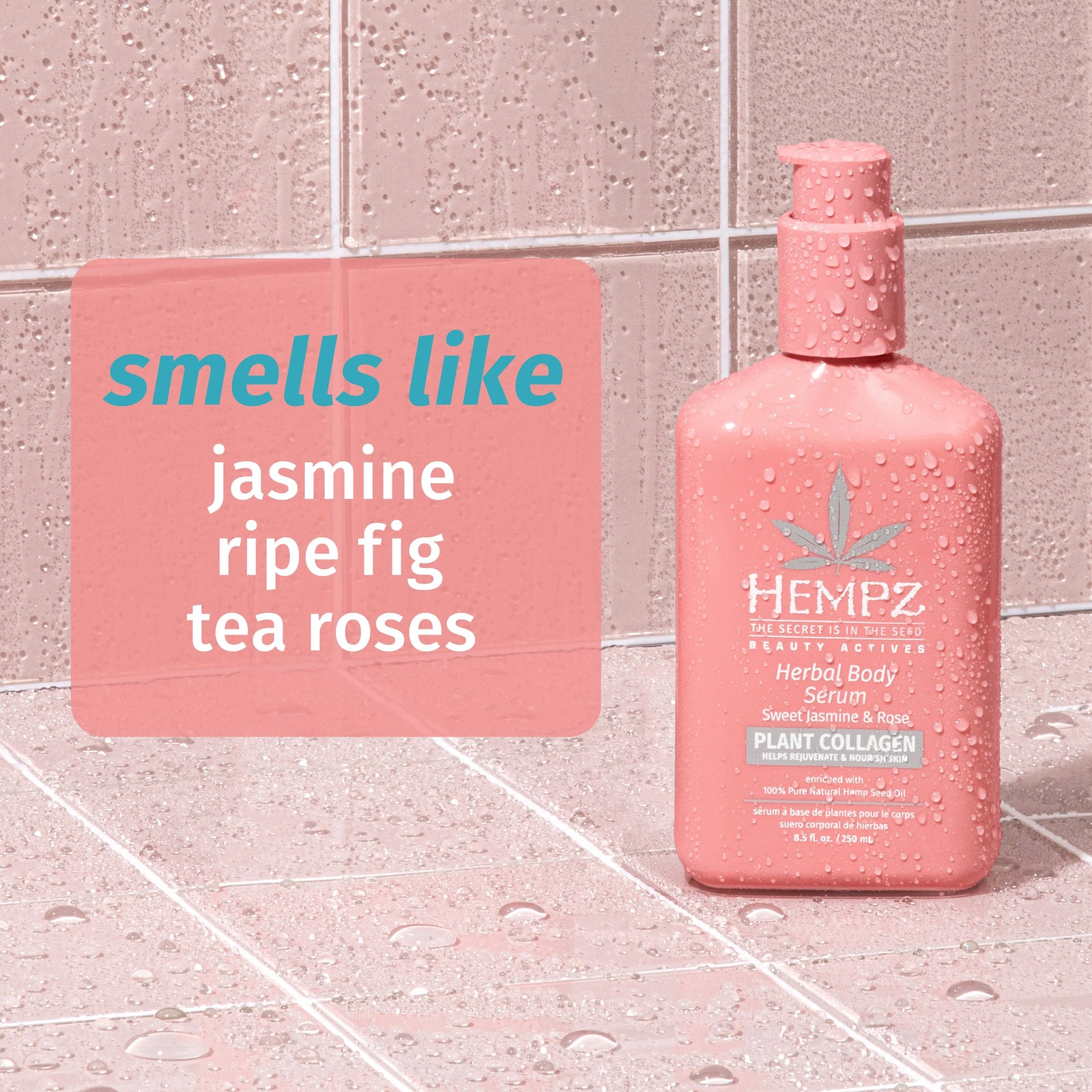 Hempz Beauty Actives Sweet Jasmine & Rose Herbal Body Serum