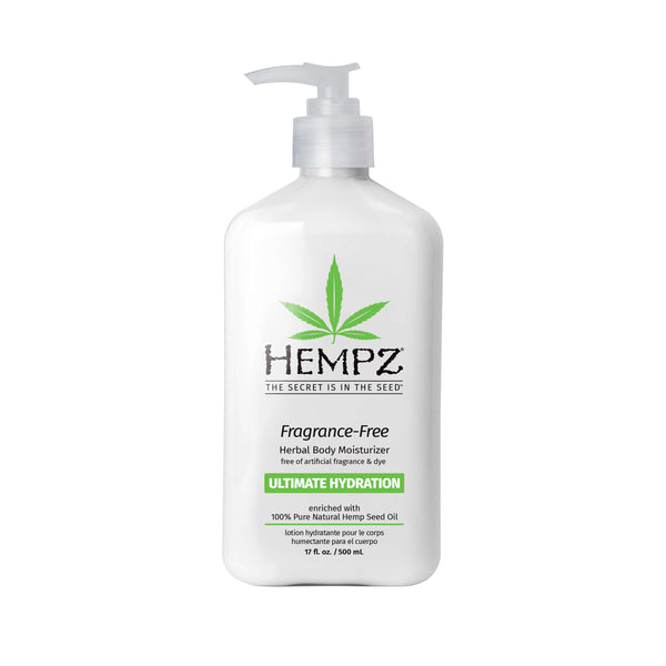 Hempz Fragrance-Free Herbal Body Moisturizing Lotion for Dry Skin