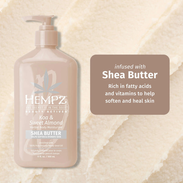 Hempz Koa And Sweet Almond Smoothing Herbal Body Moisturizer 0556