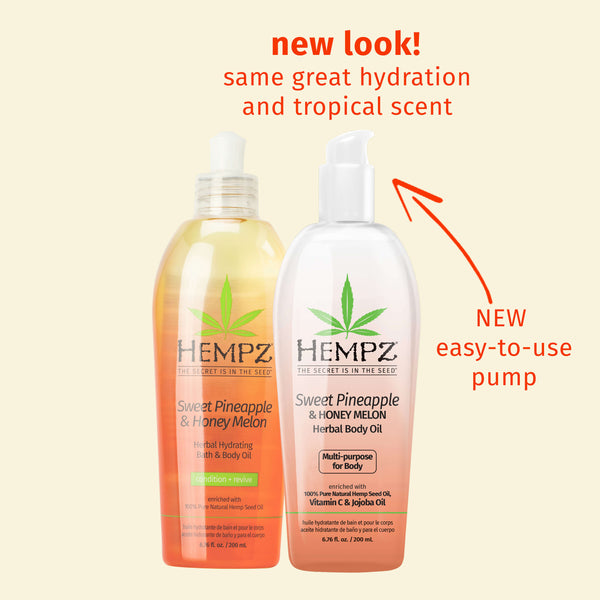 Hempz Sweet Pineapple Multi-Purpose Oil in New Packaging
