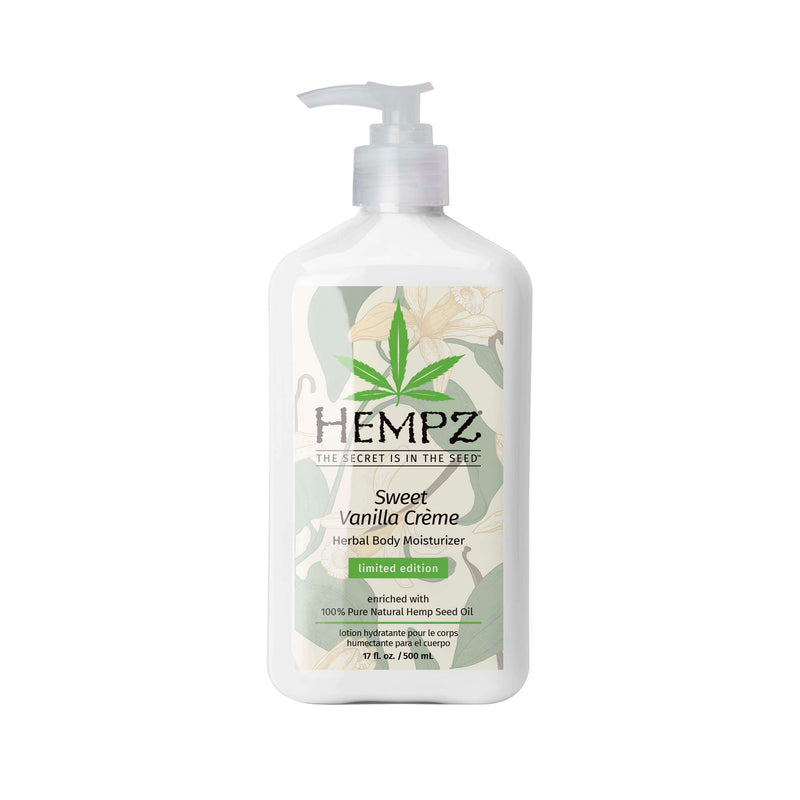 Hempz Sweet Vanilla Creme Herbal Body Moisturizing Lotion for Dry Skin